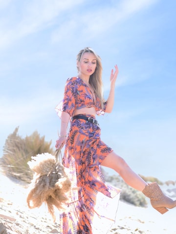 Hobo Sapiens Rok 'Nurul maxi skirt' in Oranje