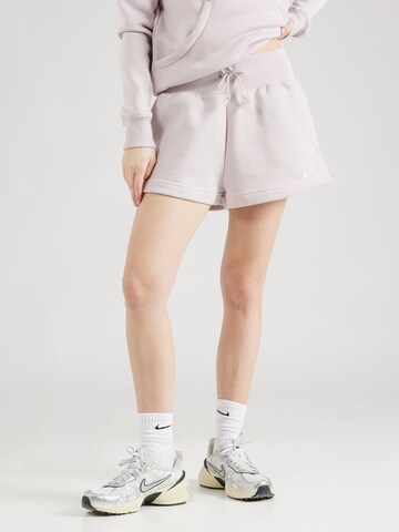 Nike Sportswear Loosefit Shorts 'Phoenix Fleece' in Lila: predná strana