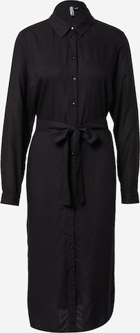 PIECES Shirt Dress 'Cammie' in Black: front