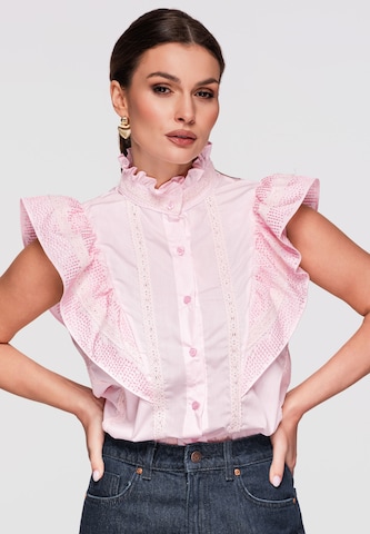 Ombre Blouse in Pink