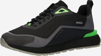 HUGO Zapatillas deportivas bajas 'Cubite' en gris / verde neón / negro, Vista del producto