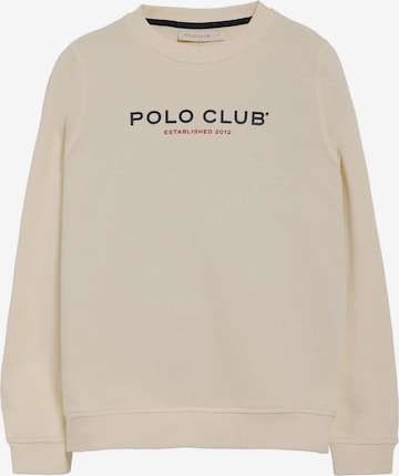Polo Club Sweatshirt in Beige: Vorderseite