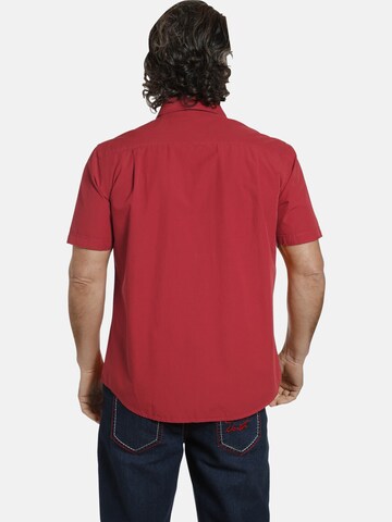 Jan Vanderstorm Comfort fit Button Up Shirt 'Freydis ' in Red