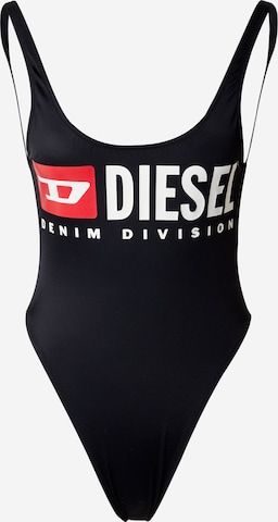 DIESEL T-Shirt Badeanzug 'PAMELA' in Schwarz: predná strana