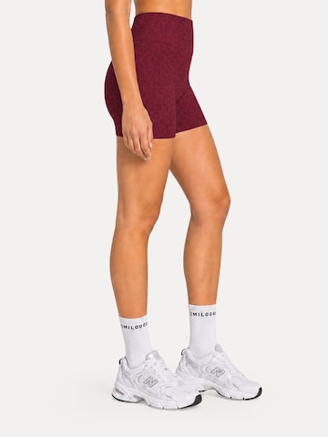 Skinny Leggings ' Velvara ' Smilodox en rouge