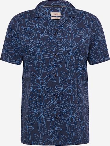 mėlyna ESPRIT Standartinis modelis Marškiniai: priekis