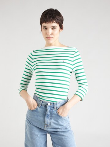 Tricou 'New Cody' de la TOMMY HILFIGER pe verde: față