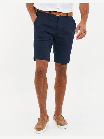 Coupe slim Pantalon 'Conta' Threadbare en bleu : devant