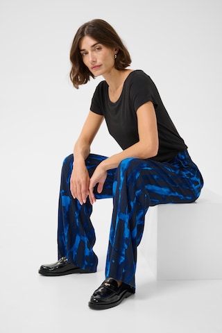 CULTURE Loose fit Trousers 'Ashley Chaina' in Blue