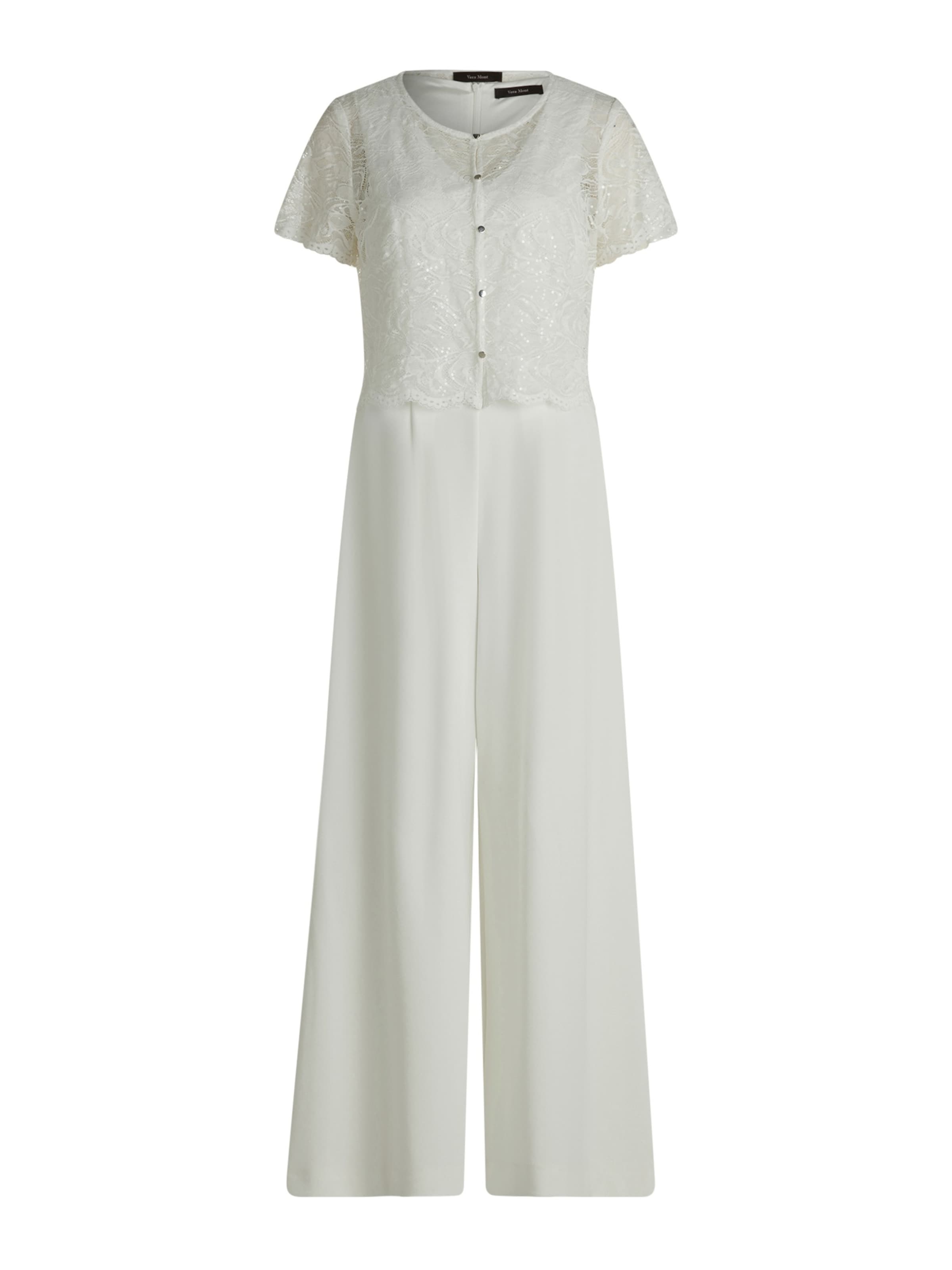 Combinaison Vera Mont en blanc : devant