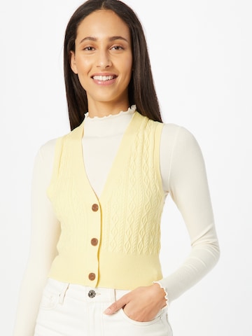 Cotton On Knitted Vest in Yellow: front