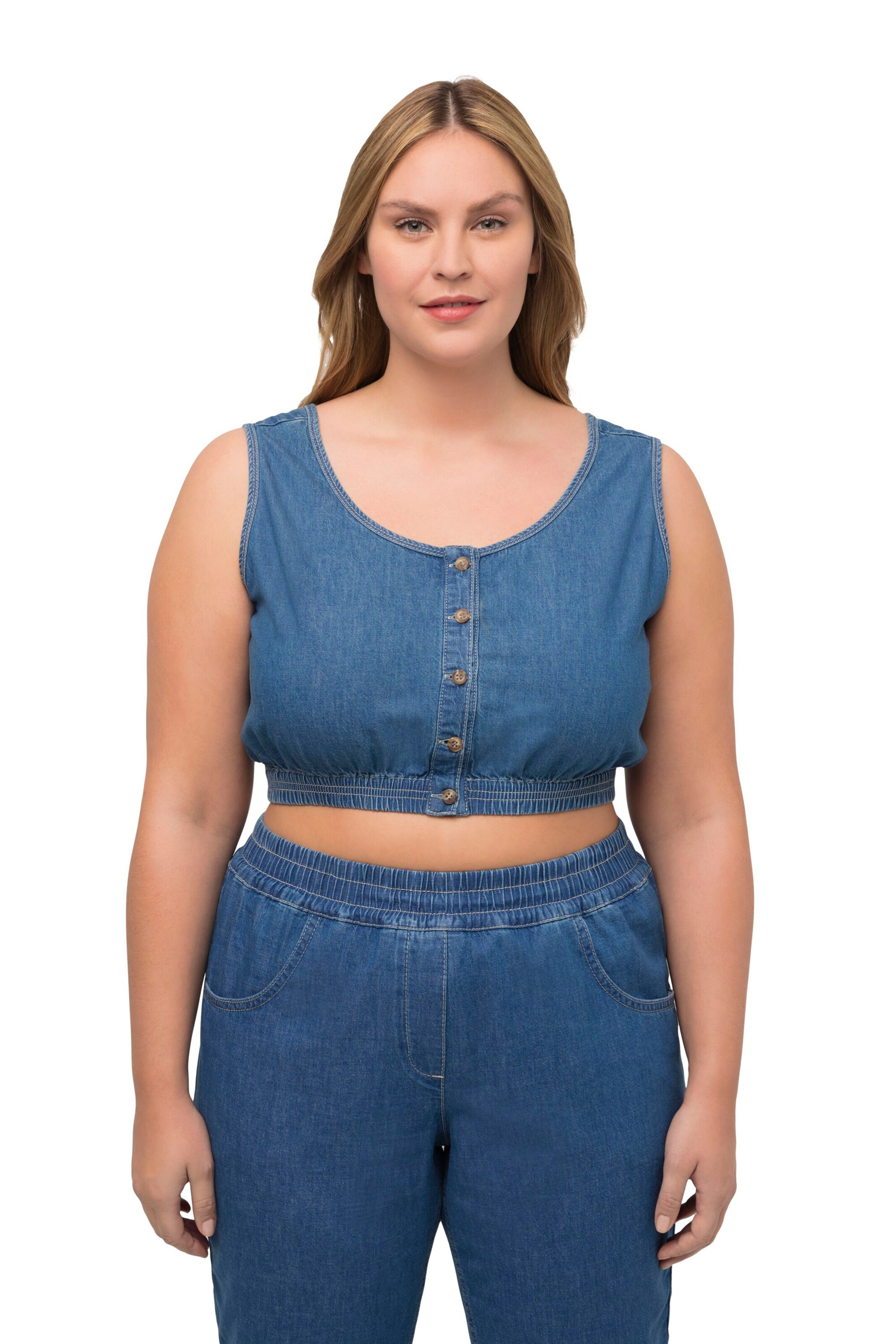 Ulla Popken Top in Blau: Vorderseite