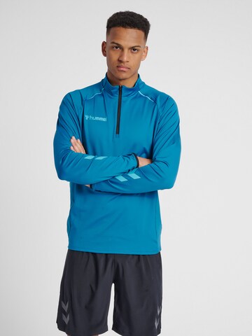 Hummel Athletic Sweatshirt in Blue: front