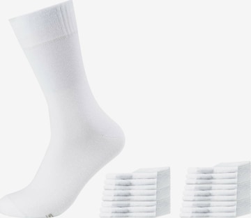 Chaussettes 'Portland' SKECHERS en blanc : devant