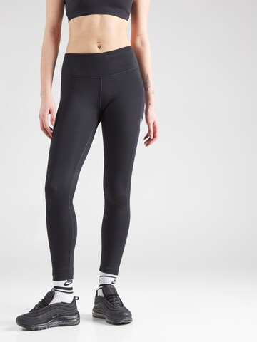 NIKE Skinny Sports trousers 'FAST' in Black: front