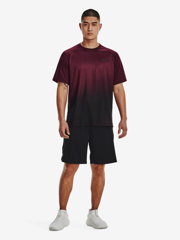 UNDER ARMOUR Functioneel shirt ' Tech Fade ' in Lila