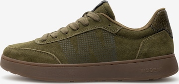 Baskets basses ' Toke ' WODEN en vert : devant