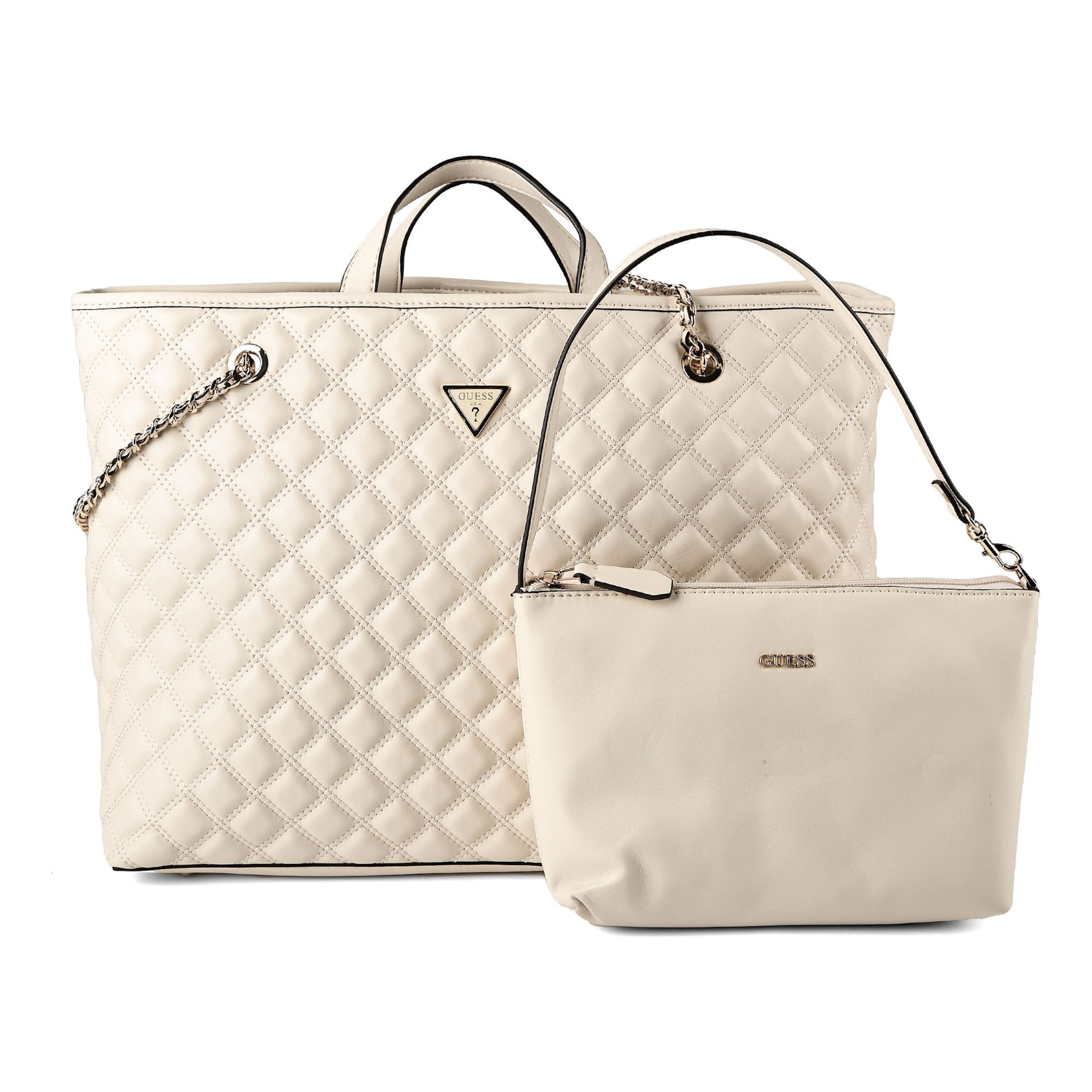 Cabas 'Giully II ' GUESS en beige : devant