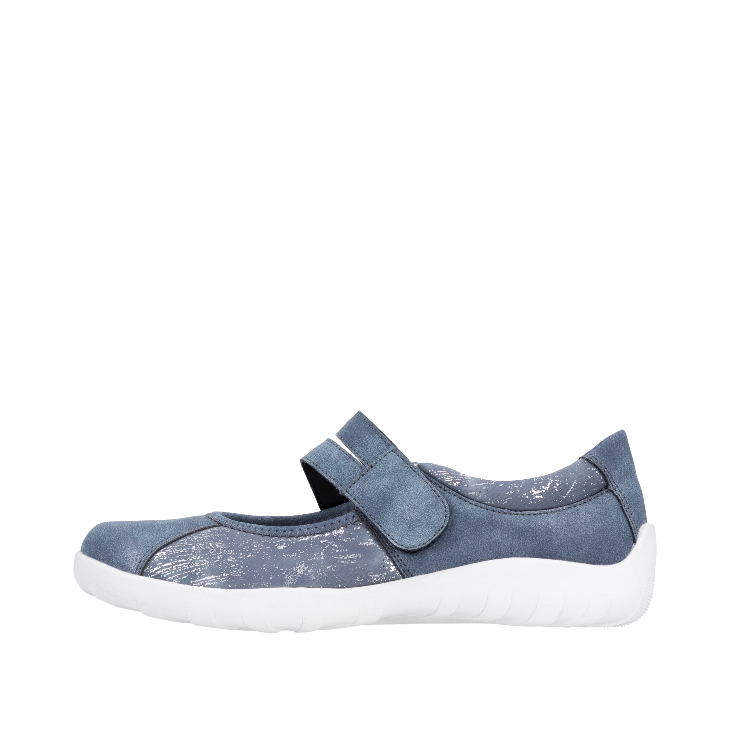 REMONTE Ballet Flats with Strap in Blue