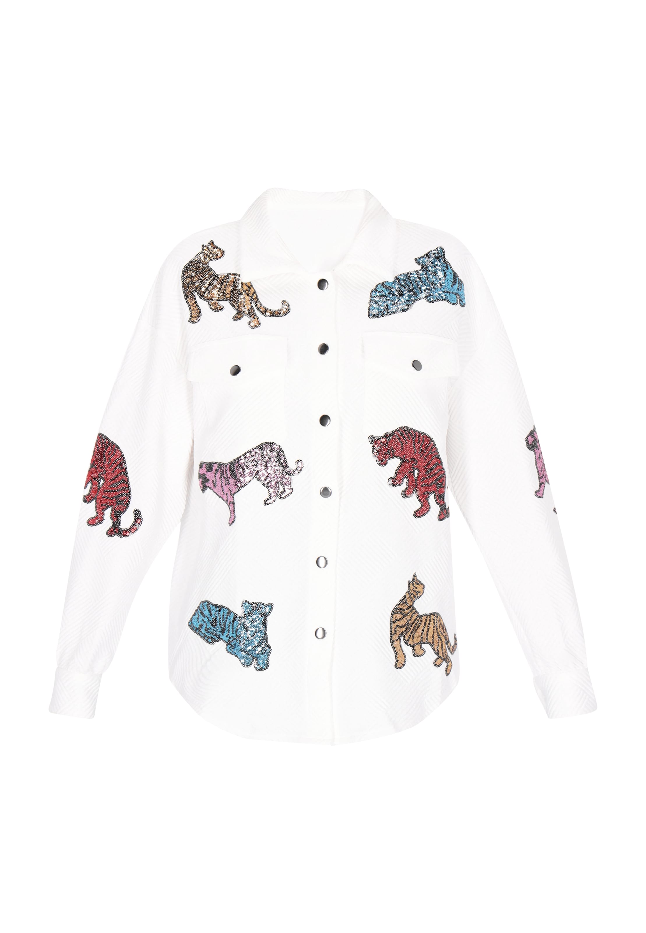 swirly Jacke in Weiß: Vorderseite