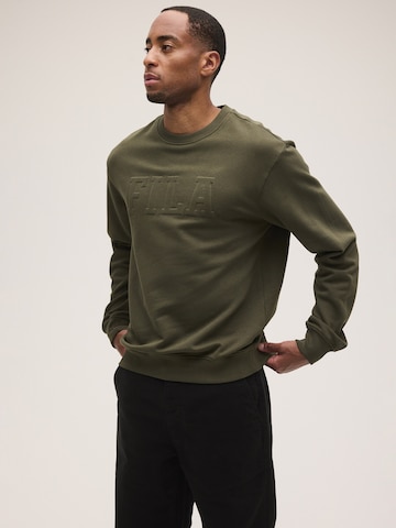 FILA Sweatshirt 'COREDO relaxed varsity brushed sweatshirt' in Groen: voorkant