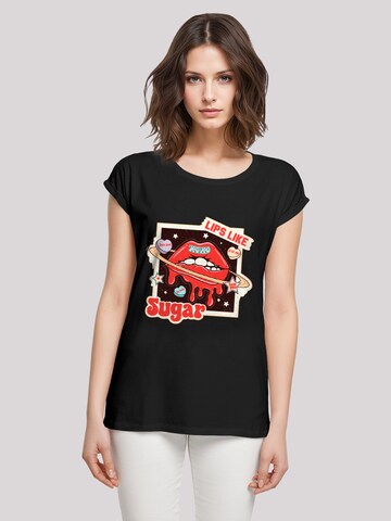 T-shirt 'Lips like sugar retro fashion  Valentinstag' F4NT4STIC en noir : devant