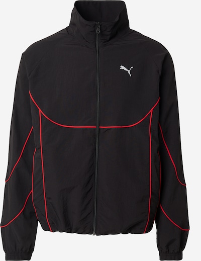 PUMA Casaco meia-estação em vermelho / preto / branco, Vista do artigo