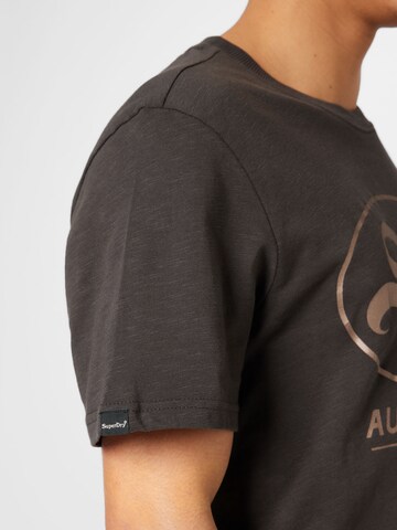 T-Shirt 'Blackout Rock' Superdry en noir