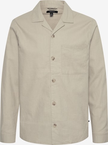 Chemise Matinique en beige : devant