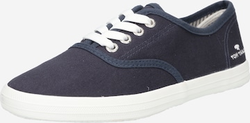 TOM TAILOR Platform trainers in Blue: front