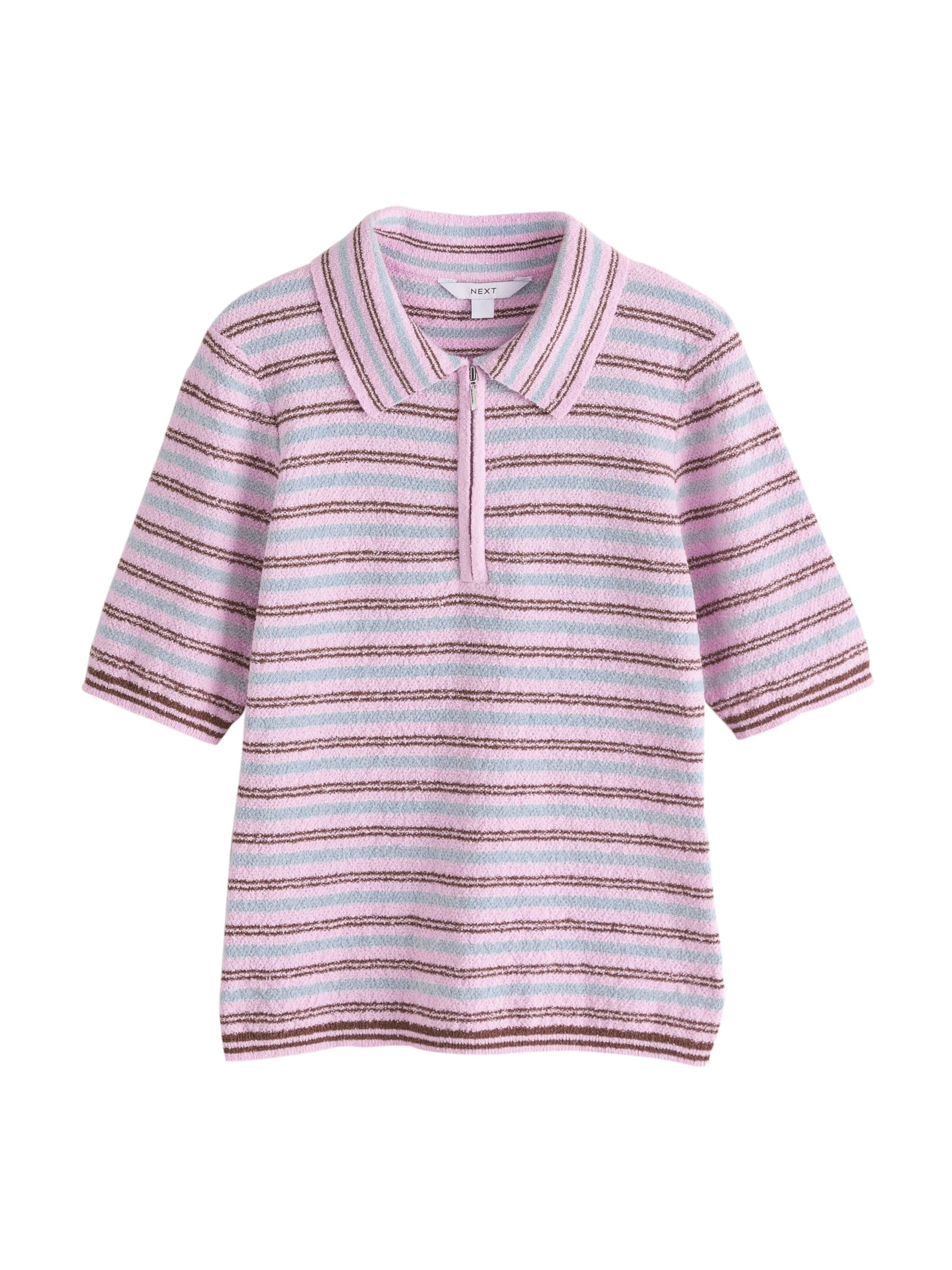 Next Shirt in XS in Light blue / Rose / Burgundy, Item view