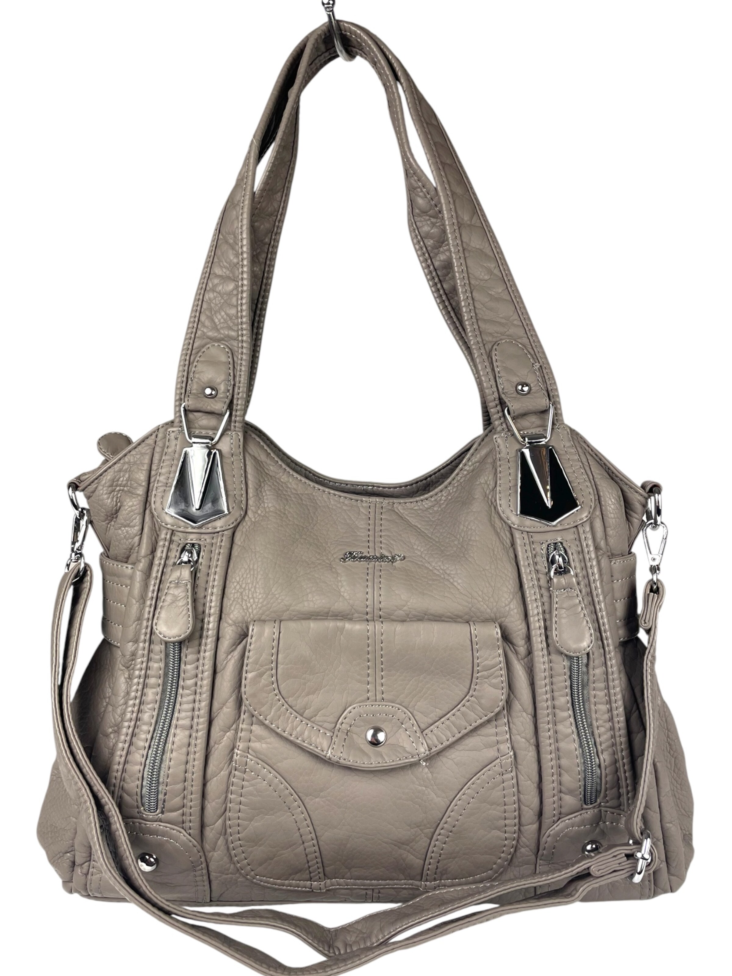 Kumixi Schultertasche‌‌‌‌‌‌‌ in Grau: Vorderseite