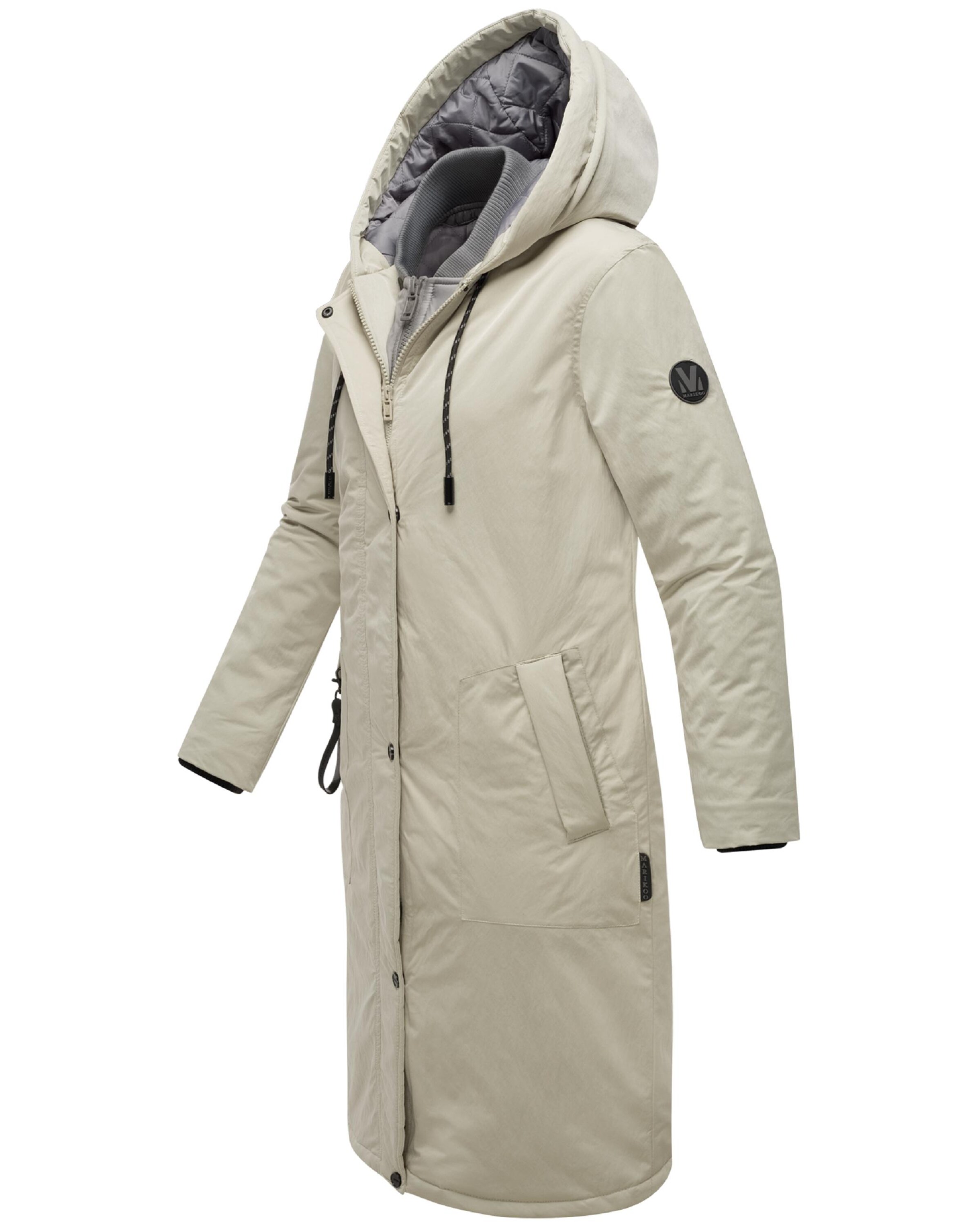 Palton de primăvară-toamnă de la MARIKOO pe bej