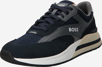 Sneaker low 'Kurt' de la BOSS Black pe albastru: față