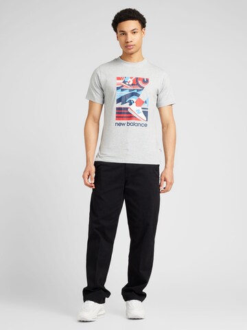 T-Shirt 'Triathlon' new balance en gris