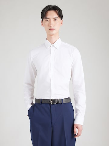 Calvin Klein Слим Рубашка в Белый: спереди