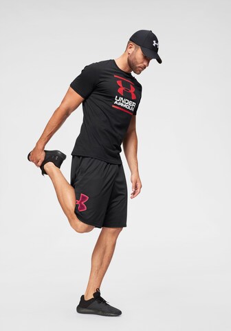 UNDER ARMOUR Λειτουργικό μπλουζάκι 'GL Foundation' σε μαύρο