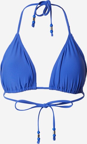 Guido Maria Kretschmer Women Triangel Bikinitop 'Roberta' in Blauw: voorkant