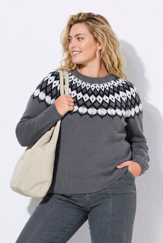 Ulla Popken Pullover in Grau