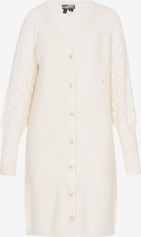 Cardigan DreiMaster Vintage en blanc : devant