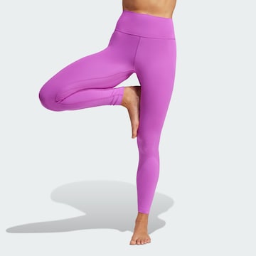 Skinny Pantalon de sport 'All Me' ADIDAS PERFORMANCE en violet : devant