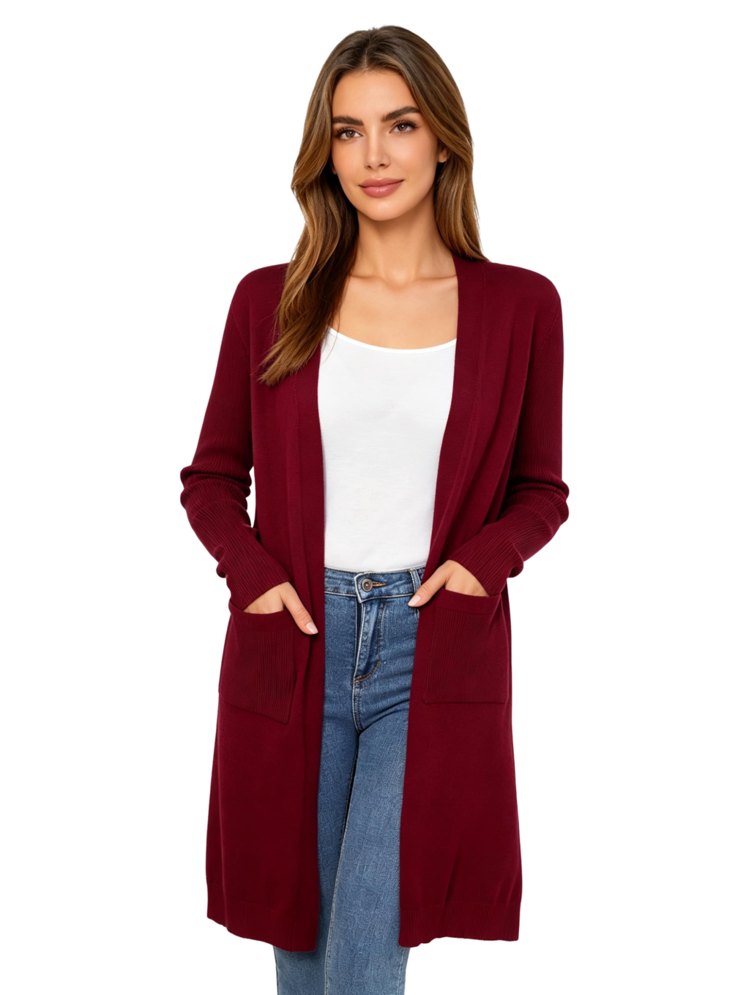 KoJooin Strickjacke‌‌‌‌‌‌‌‌‌ in Rot: Vorderseite