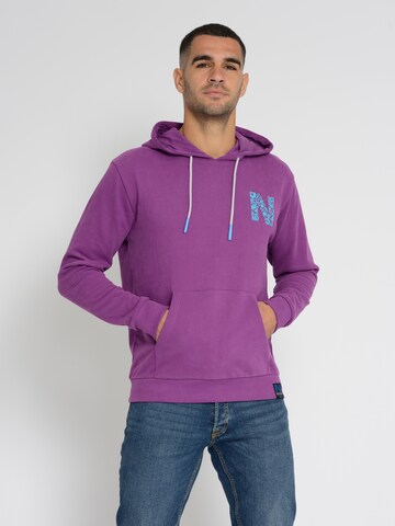 NASSAU Beach Club Sweatshirt ' NB231047 ' in Purple: front