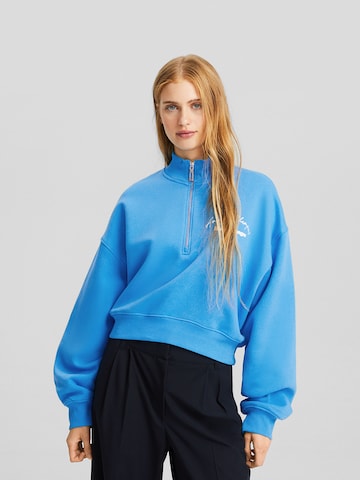 Felpa di Bershka in blu: frontale