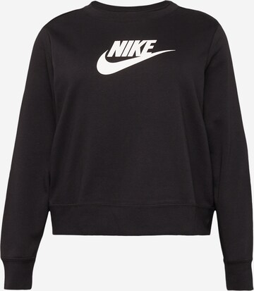 Nike Sportswear Спортивный свитшот в Черный: спереди