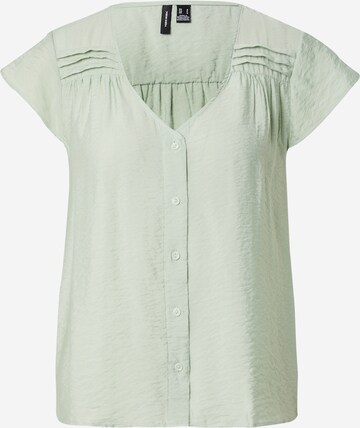 VERO MODA Blouse 'JOSIE' in Groen: voorkant