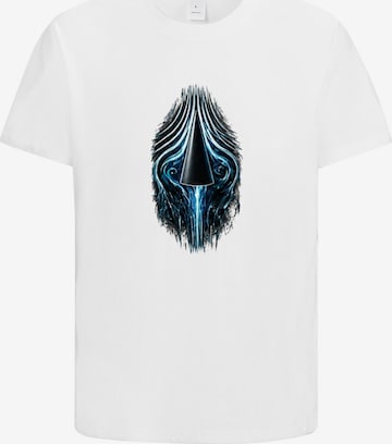 HUSKSWARE Shirt 'Grafik' in Weiß: Vorderseite