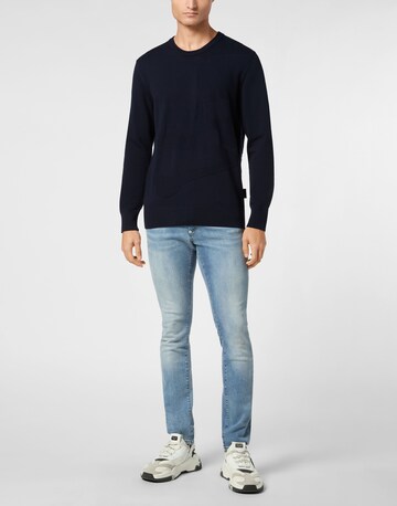 Pullover 'Skull&Bones' di Philipp Plein in blu