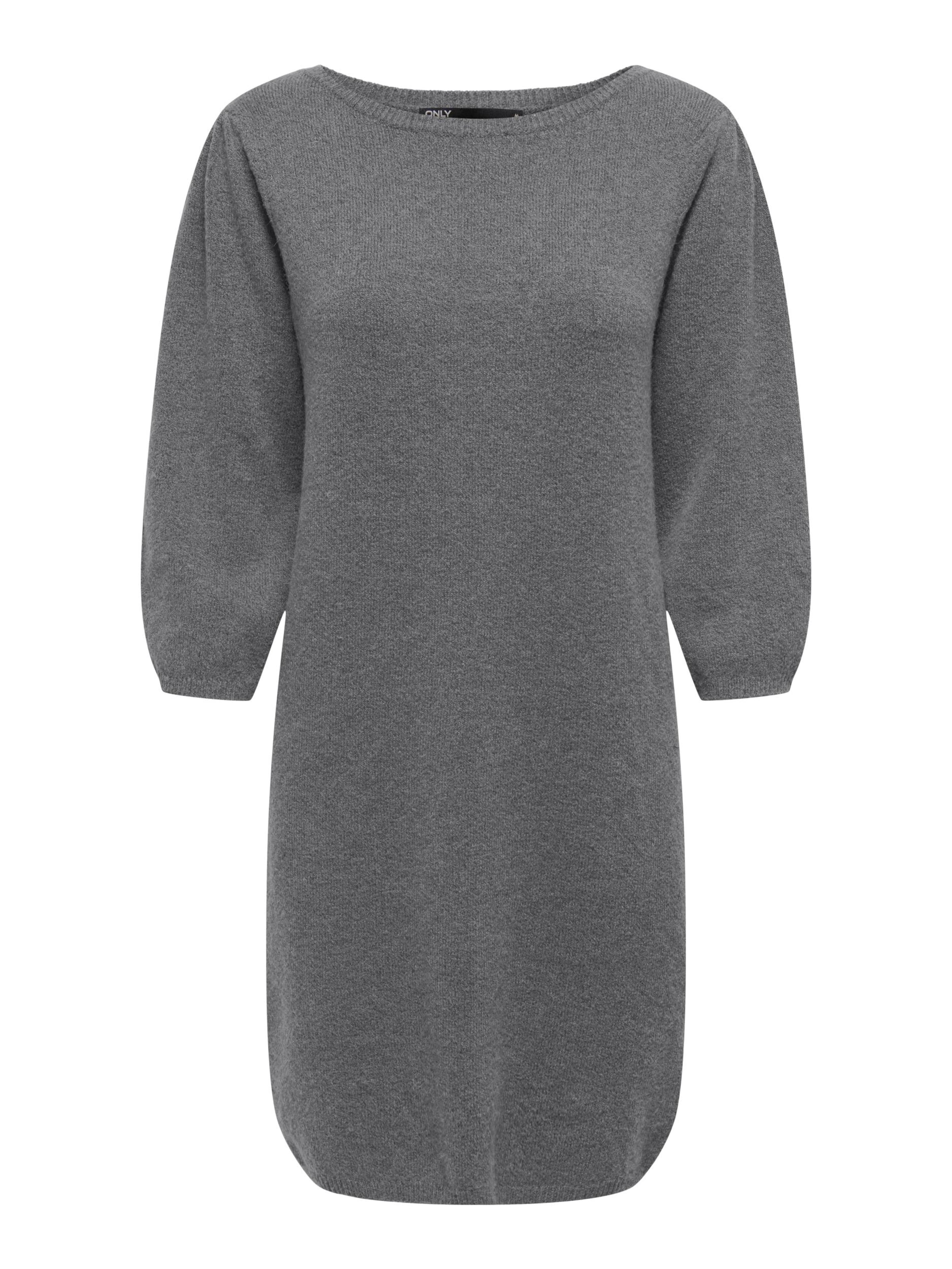 ONLY Knitted dress 'RICA' in Grey: front