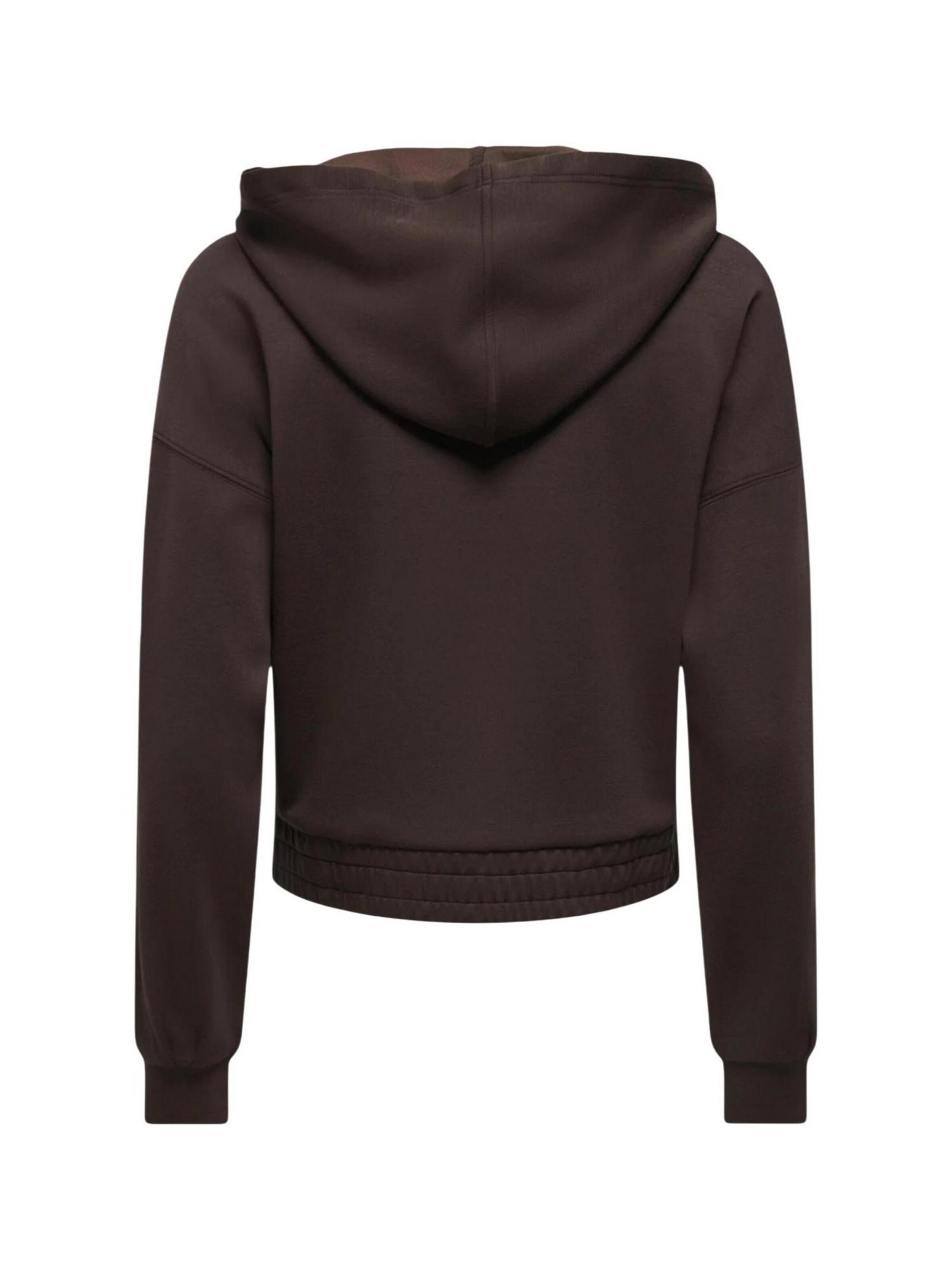 Giacca di felpa 'Onlmyra L/S Hoodie Ub Swt 15380272' di ONLY in marrone